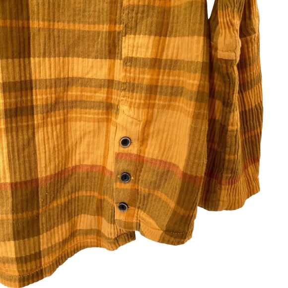 Prana Fillary Button Down Top Button Up Shirt Yellow Size Medium - Picture 6 of 13